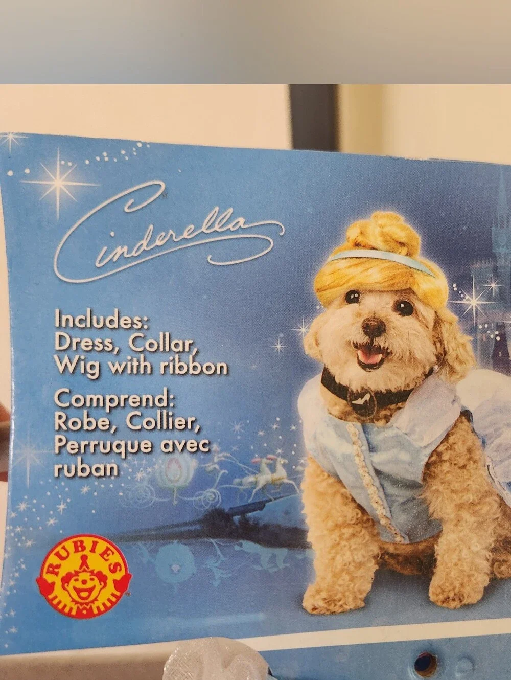 New Cinderella Blue Pet Costume Dress, Small